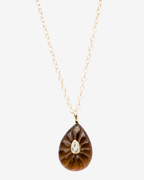 Big Drop Smoky Quartz Necklace