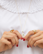 Big Drop White Quartz Necklace