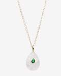 Big Drop White Quartz Necklace