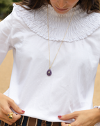 Big Drop Amethyst stone Necklace