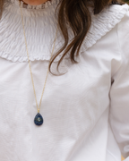 Big Drop lapis lazuli stone Necklace