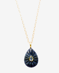 Big Drop lapis lazuli stone Necklace