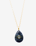 Big Drop lapis lazuli stone Necklace