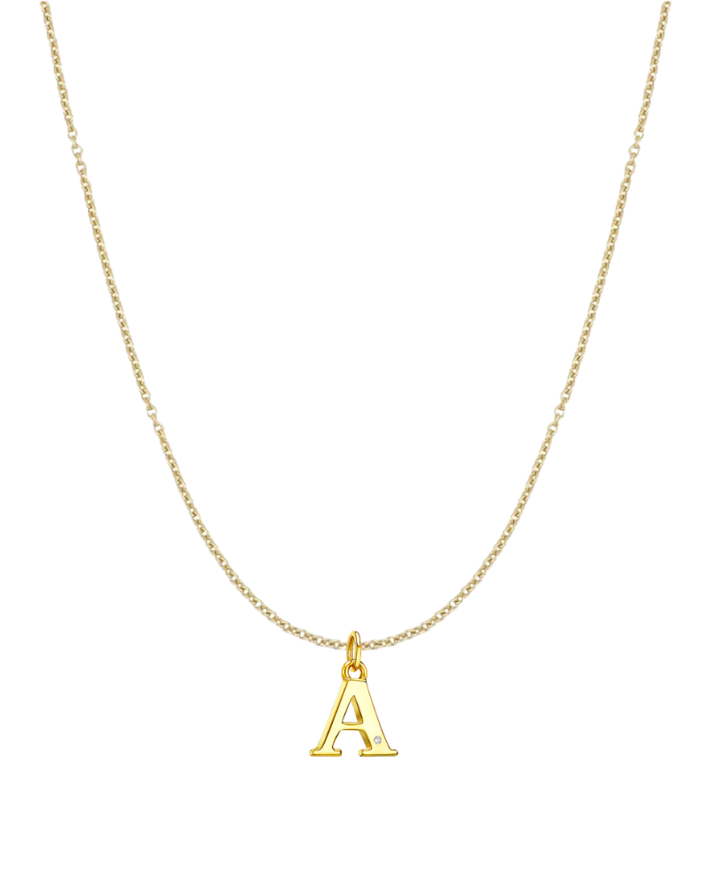 Collar inicial con circonita