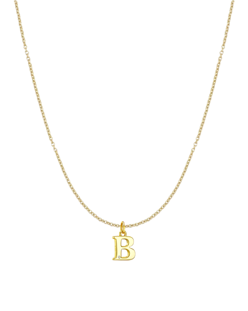 Collar inicial con circonita