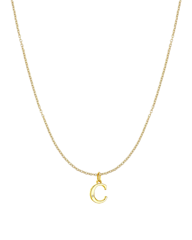 Collar inicial con circonita
