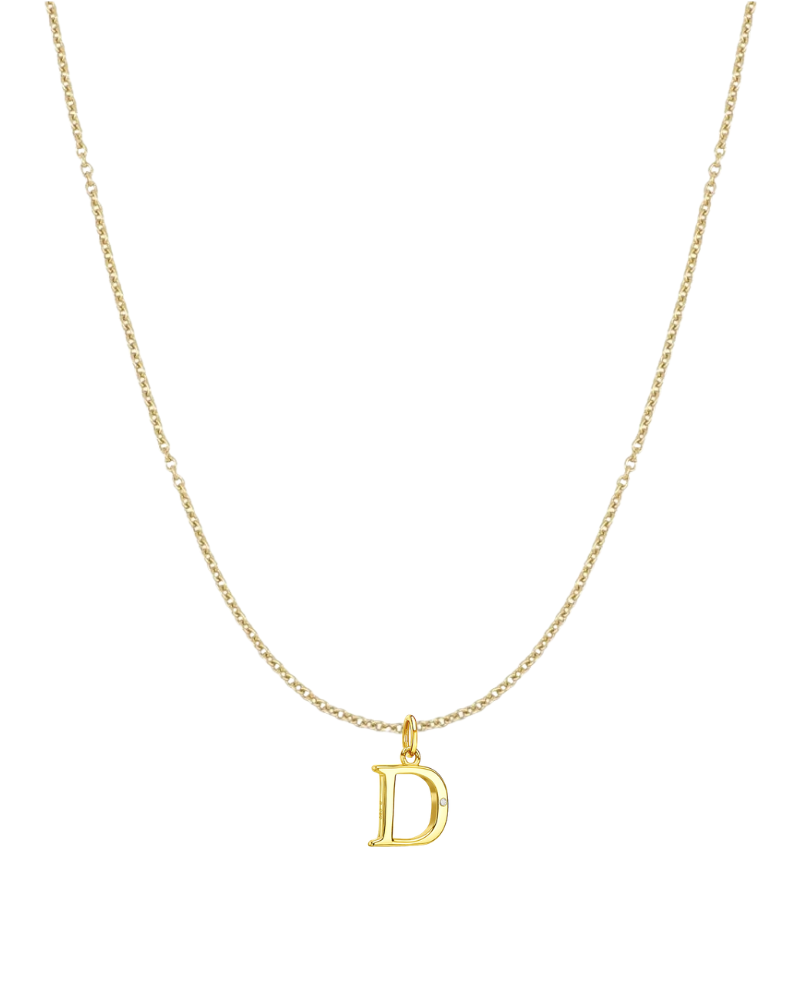 Collar inicial con circonita