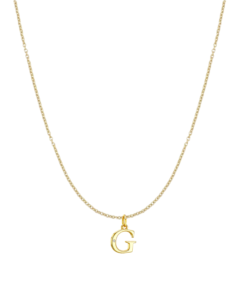 Collar inicial con circonita