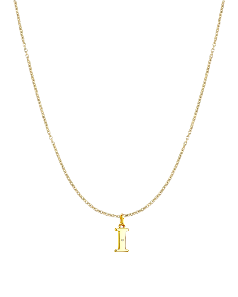 Collar inicial con circonita