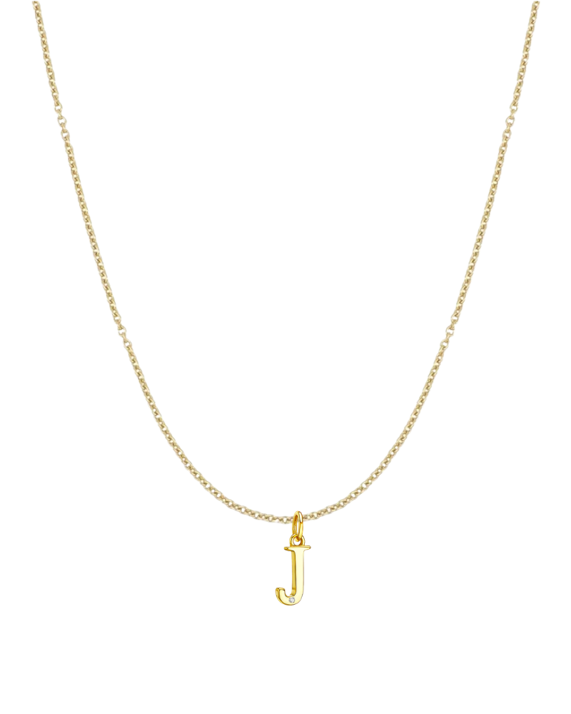 Collar inicial con circonita