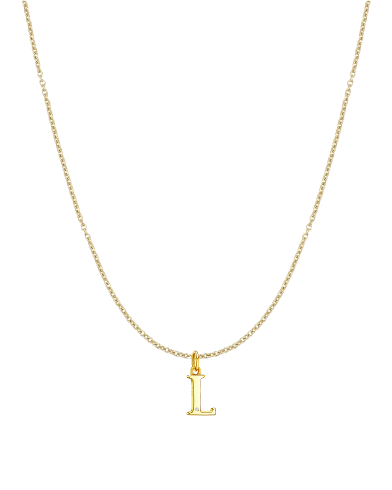 Collar inicial con circonita