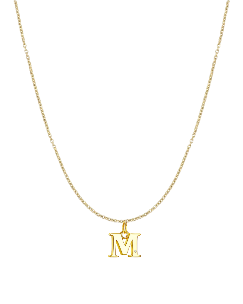 Collar inicial con circonita