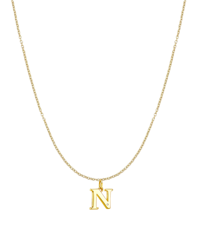 Collar inicial con circonita