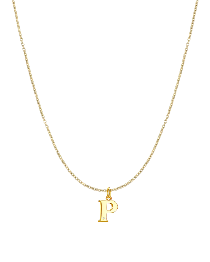 Collar inicial con circonita
