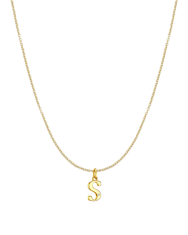 Collar inicial con circonita