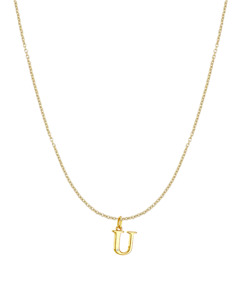 Collar inicial con circonita