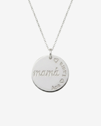 Collar mamá con nombres grabados Silver