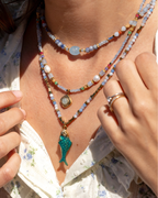 Orange Round Necklace