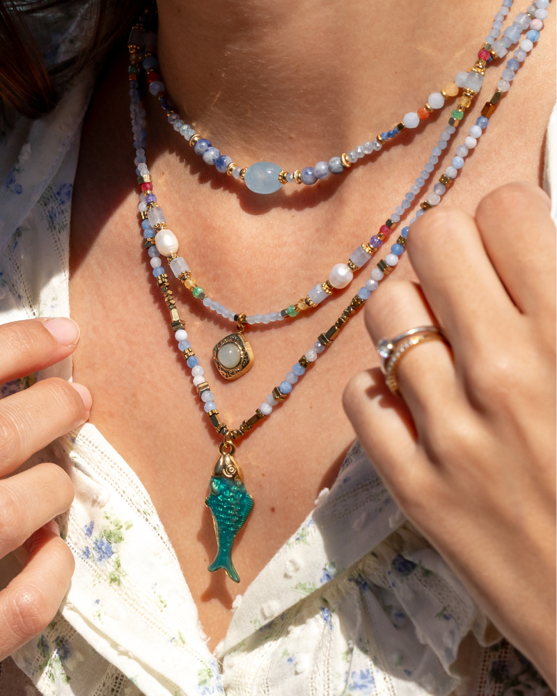 Orange Round Necklace