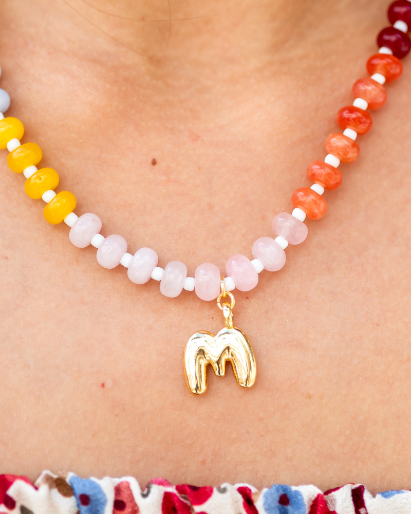 Sunset Initial necklace