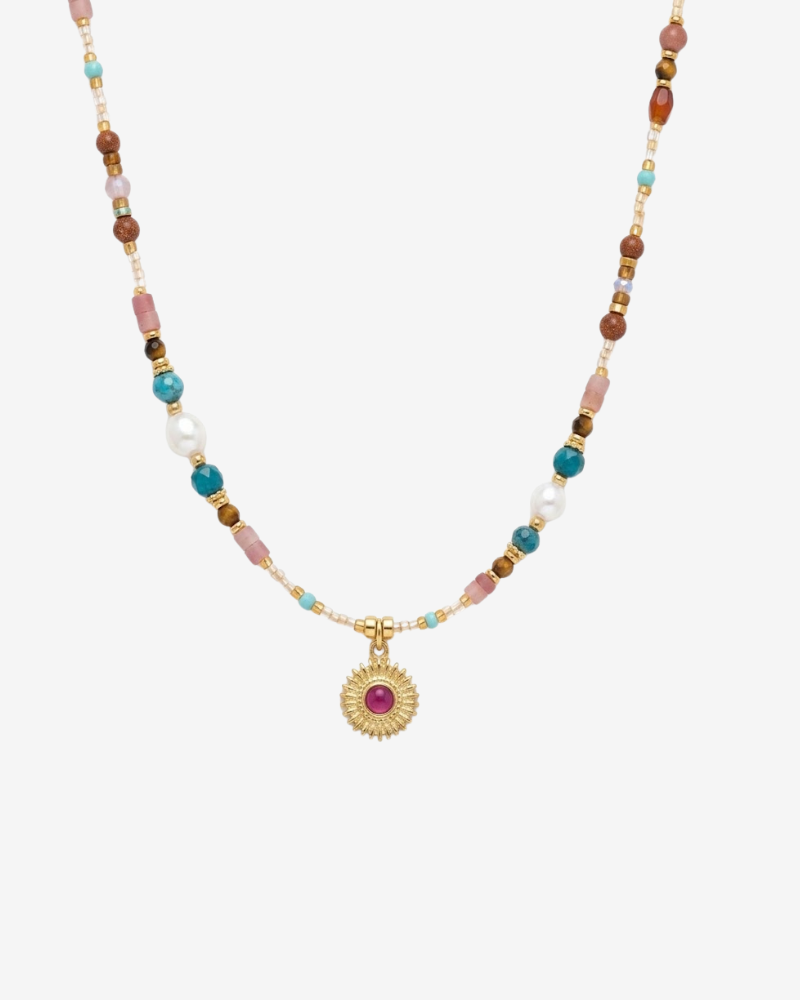 Multicoloured Sun Necklace