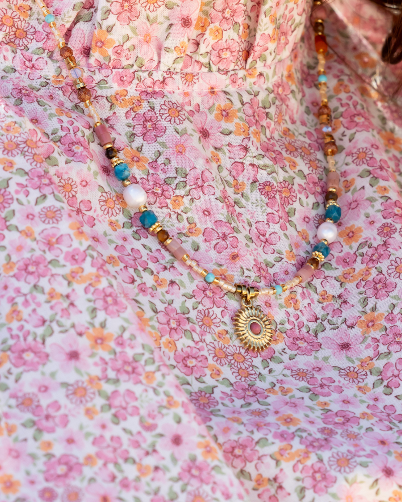 Multicoloured Sun Necklace