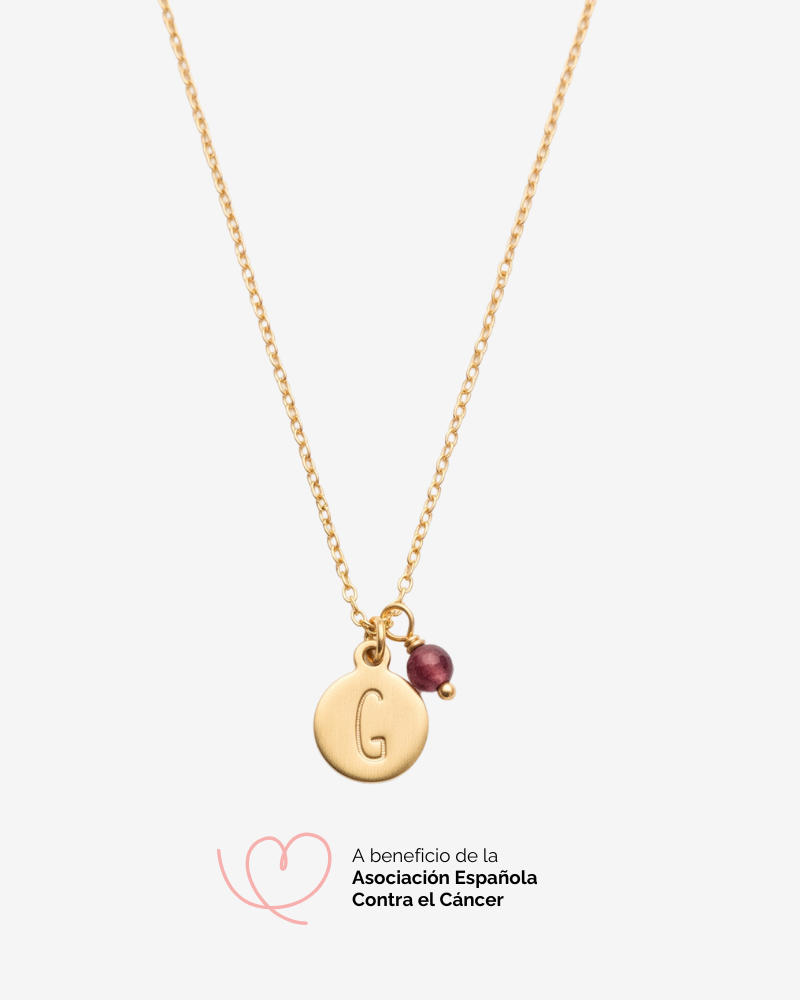 Collar Muse initial Pink