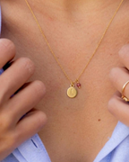 Collar Muse initial Pink