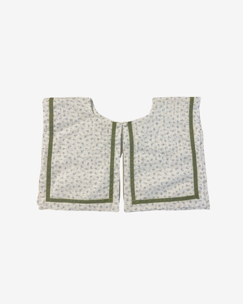 Cuello babero vestido green stripes