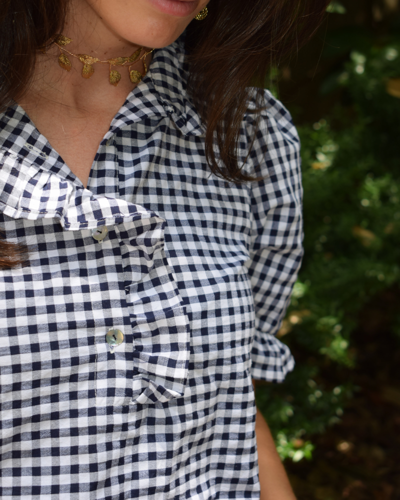 Vestido Portugal Vichy Navy