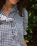 Vestido Portugal Vichy Navy