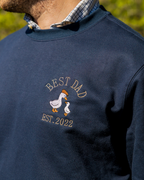 PERSONALISED UNISEX SWEATSHIRT DUCKS Navy blue