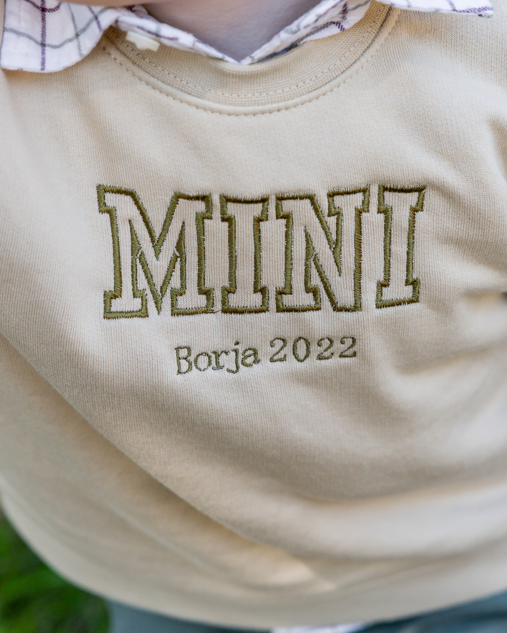 Sudadera personalizada Mini beige