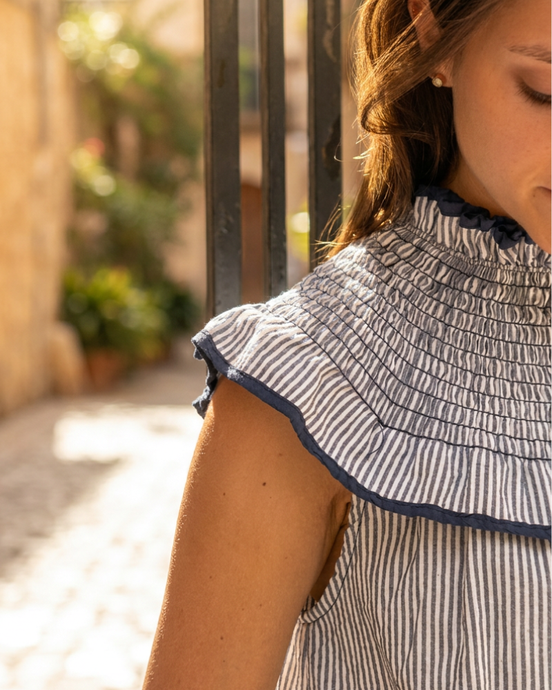 Vestido Jazmin Blue Stripes