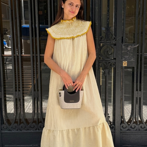 Yellow stripes dress
