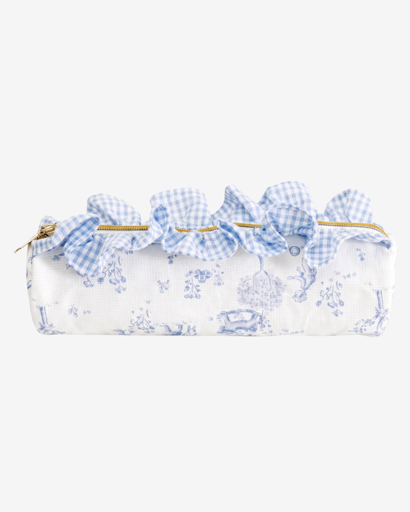 Estuche Baby Toile de Jouy azul
