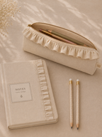 Personalized Milano Pouch – Beige Sackcloth