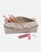 Personalized Milano Pouch – Beige Sackcloth