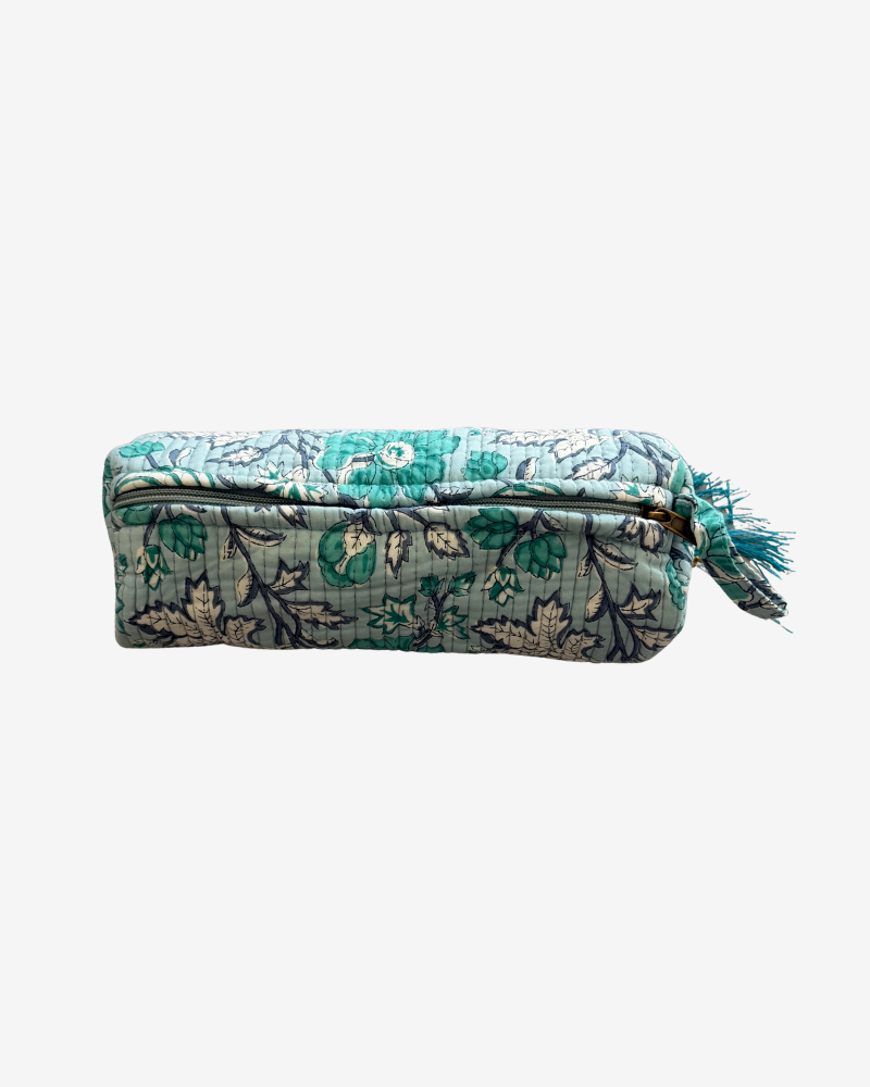Large pencil case / printed toiletry bag