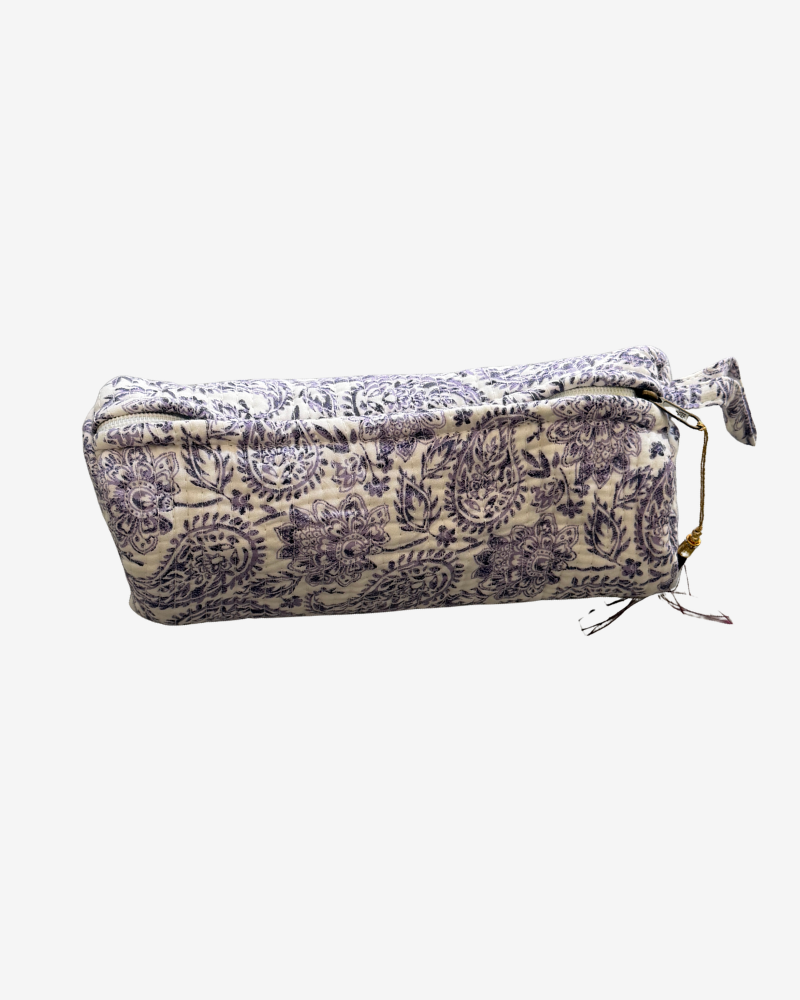 Large pencil case / printed toiletry bag