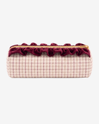 Personalized Lucca Pouch – Burgundy Windowpane Check