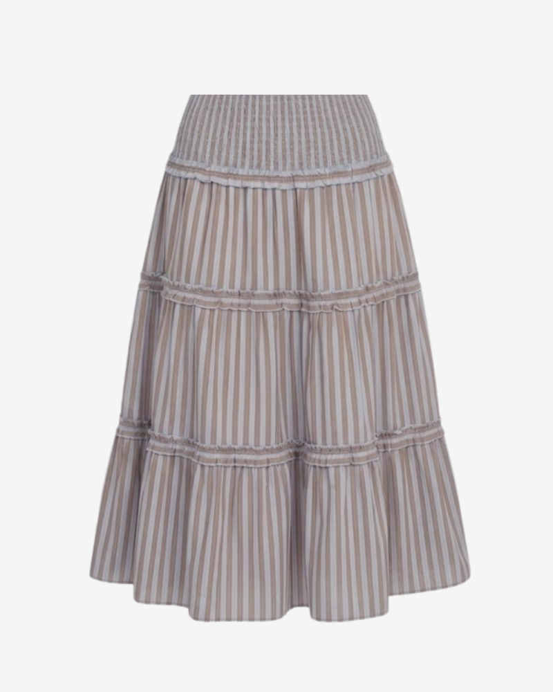 Brown striped skirt