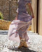 Falda Brown stripes
