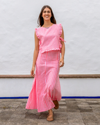 Falda petunia pink stripes