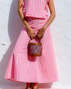 Falda petunia pink stripes