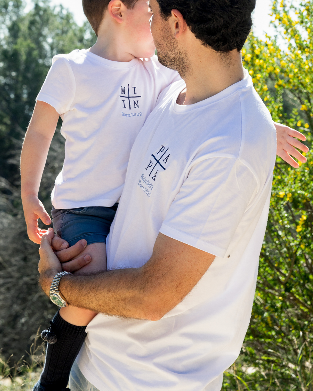familia camisetas personalizadas a juego mini y papa