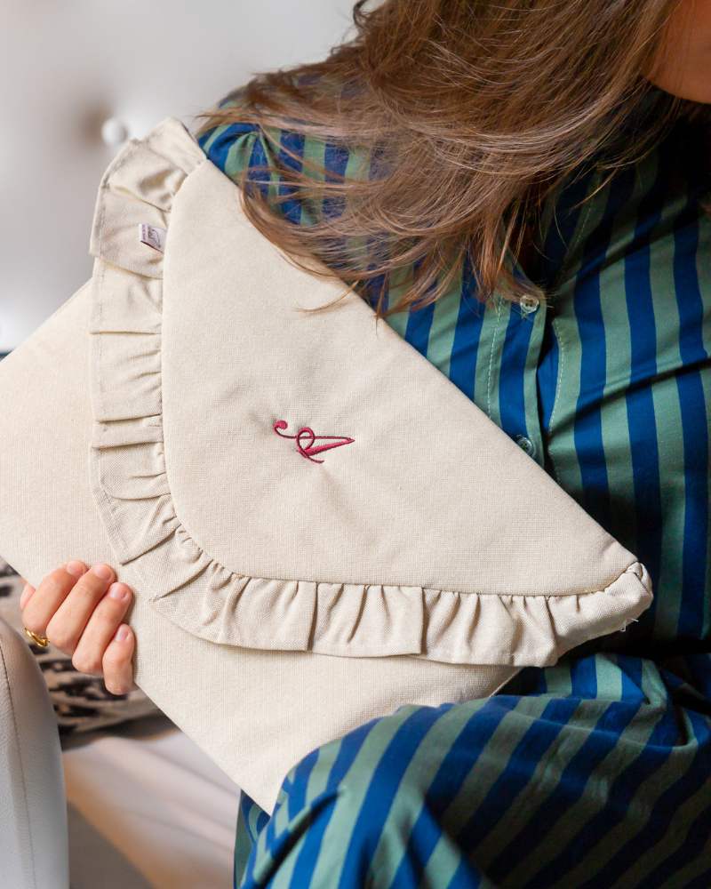 Personalized Milano Laptop Sleeve – Beige