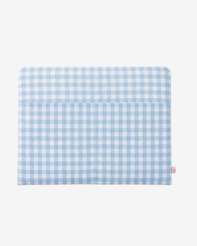 Funda personalizada vichy azul cielo
