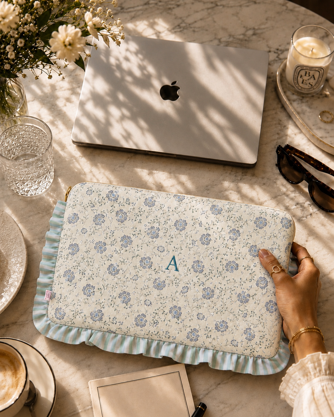 Personalized Capri Laptop Sleeve – Floral Print