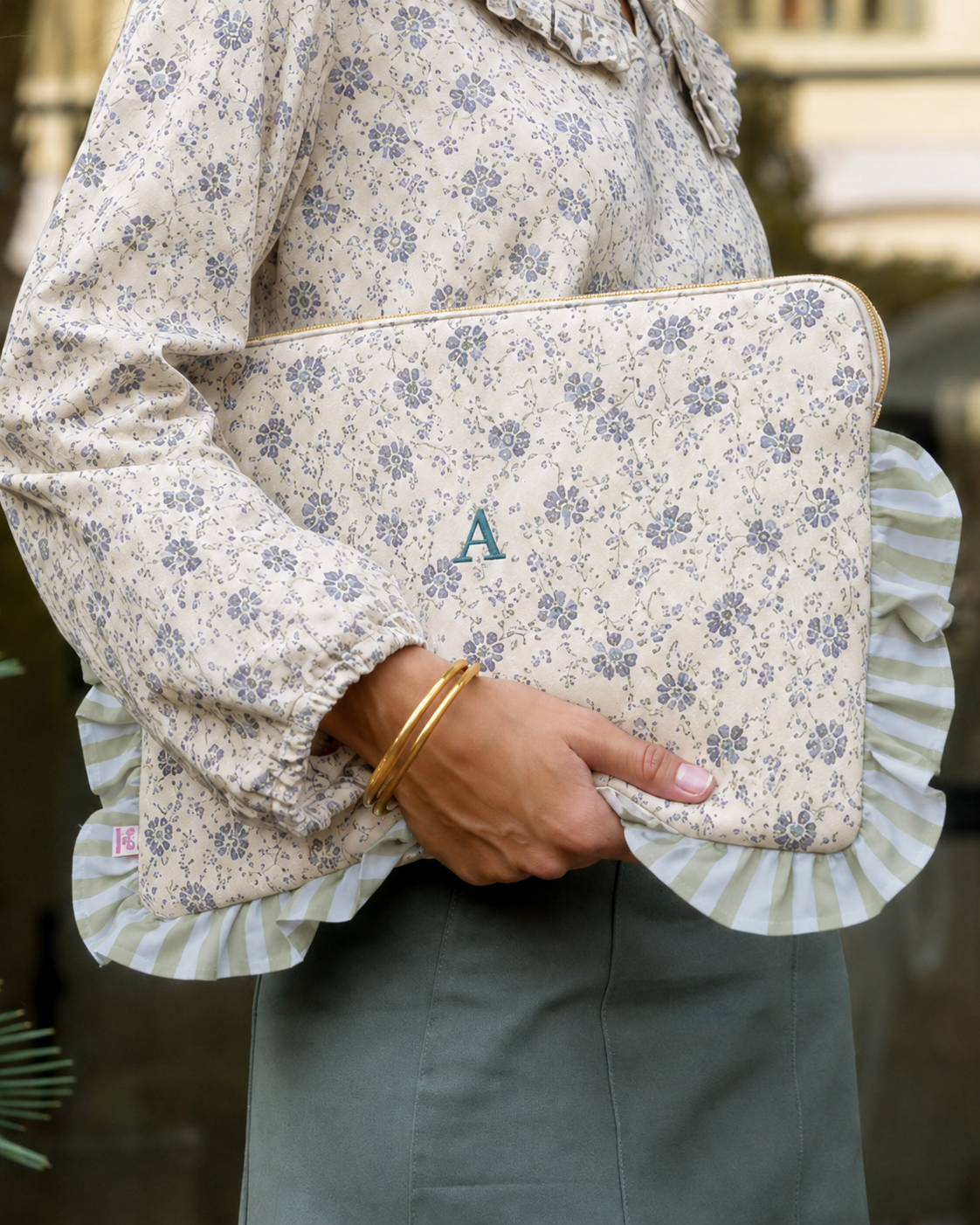 Personalized Capri Laptop Sleeve – Floral Print
